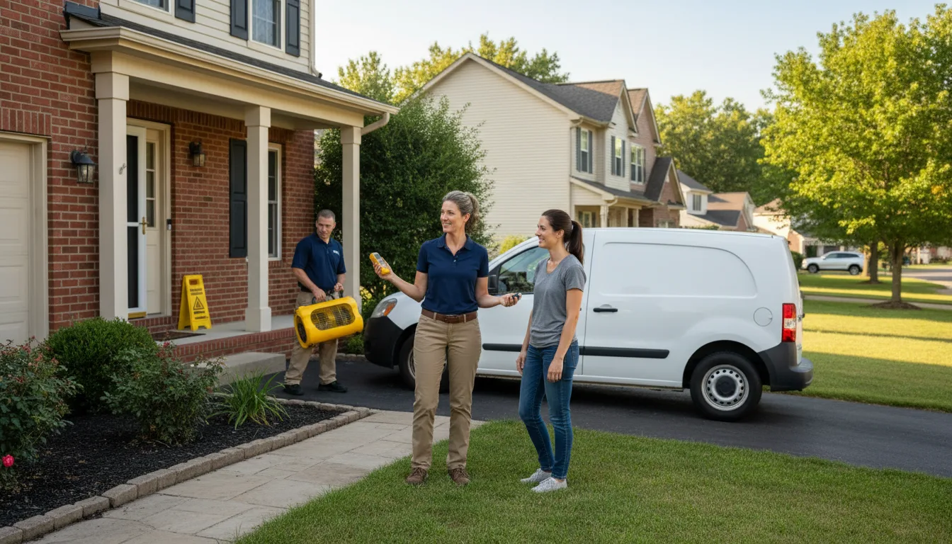 Water restoration image for Water Damage & Restoration Services in Port Royal, KY